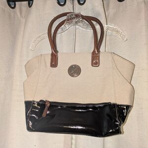 Nine & Co. Cream and Black Shoulder Bag